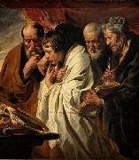Jacob Jordaens The Four Evangelists Sweden oil painting artist